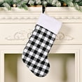 thumbnail image 3 of Christmas Stockings Drop Ornament Lattice Socks Gifts Bag Xmas Tree Fireplace Hanging Decoration Home Decor, 3 of 6
