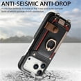 thumbnail image 6 of For Apple iPhone 17 Pro 6.3" Phone Case Wallet With Card Holder,PU Leather Case,Ring Holder Kickstand Magnetic Protective Women Men Cover With Shoulder Strap,Black,For iPhone 17 Pro, 6 of 10