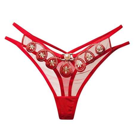 

YDKZYMD Womens Underwear Briefs LaceStrappy Lace G-string Thong Underwear Panties