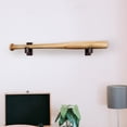 thumbnail image 4 of Homoyoyo 1 Pair Stable Bat Racks Wall Mount Wooden for Baseball Bats Household Display, 4 of 6
