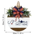 thumbnail image 3 of Home Welcome Independence Day Home Decoration Door Wall Decoration Hanging Sign Independence Day Decorative Door Sign Home And Seasonal Front Door Sign Hanger Large Welcome Sign for Entryway Front, 3 of 4