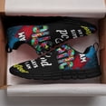 thumbnail image 3 of Autism Awareness God Says I Am Perfect Shoes for Men Women Running Shoes Lightweight Walking Sneakers Mesh Athletic Sport Shoes Black Size 7, 3 of 5