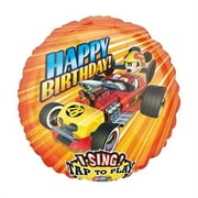 Anagram 89410 28 in. Sing-A-Tune Mickey Roadster Racers Foil Balloon