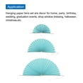 thumbnail image 4 of Uxcell Hanging Paper Fans Party Set 6Pcs Round Pattern Hanging Paper Fans Decoration for Home Birthday Wedding(Blue), 4 of 6
