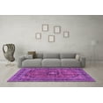 thumbnail image 3 of Ahgly Company Indoor Rectangle Medallion Purple Traditional Area Rugs, 6' x 9', 3 of 4