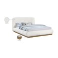 thumbnail image 2 of Meridian Furniture Rigby Cream Boucle Fabric Queen Bed, 2 of 9
