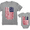 Gray, variant on 4th of July Outfit for Dad and Baby - Father & Child Patriotic Matching Set - Vintage USA Flag Shirts - Americana Clothing - Independence Day Celebration - Dad Black Medium / Baby Black 24M (18-24M)