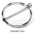 thumbnail image 3 of Juego de herramientas de captura de cangrejos de 6 anillos, anillo de trampa de cangrejo de acero inoxidable, herramienta de pesca portátil, 3 of 5