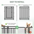 thumbnail image 7 of Petorldog Dog Playpen 40in H, 16 Panels Heavy Duty Metal Dog Fence Outdoor for Yard, Outdoor Use for RV Camping, Black-Silver, 7 of 7