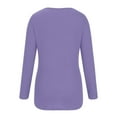 thumbnail image 4 of Birdeem Womens Fashion Casual Solid Color V-Neck Long Sleeve Button Top, 4 of 12