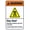 Warning Sign 4, variant on Staff Parking Right Arrow P Sign 8"x12" - Tin Metal Wall Decor for Office Lot, Staff Area, Home Farm Bar Coffee Shop Club