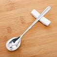 thumbnail image 3 of Wollet S999 Sterling Silver Spoon, Rice Spoon,  Soup Spoon, Handmade Silver Tableware, 3 of 5