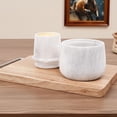 thumbnail image 5 of Elborse Marble Butter Keeper 4 inches White Butter Dish with Lid Handmade French Butter Crock for Kitchen Counter, Spreadable Butter Holder for Countertop Storage, 5 of 9