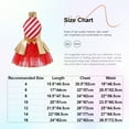 thumbnail image 5 of MSemis Girls Sequins Christmas Candy Cane Striped Figure Ice Skating Dance Tutu Dress A-Green 6, 5 of 5