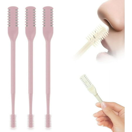 2025 New 2 in 1 Nasal Hair Cutter Double Sided Nose Hair Knife Nostril Hair Remover Tool Manual 360° Rotating Nose Hair Trimmer Mini Noses Hair Remover Tool for Women and Men