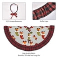 thumbnail image 4 of Sigee Cute Autumn Gnomes for Christmas Decoration Tree Skirt Christmas Plaid Tree Skirt,Christmas home decor Holiday Tree Skirt Fits TChristmas Tree-30", 4 of 6