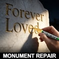thumbnail image 4 of HCBY Gold Paint Touch Up Pen, 5.99in Weatherproof Stone Tablet Marker, 2mm Fine Tip Monument Repair Pen, Permanent Gold Marker for Gravestone Restoration, 4 of 9