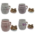 thumbnail image 2 of Set de Tazas Ceramica Importacion  Corazon y Moños 4 Piezas, 2 of 2
