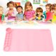 thumbnail image 3 of Alfombrilla de pintura para niños alfombrilla de pintura de silicona antideslizante portátil plegable rosa resistente al agua para manualidades ANGGREK Otros, 3 of 8