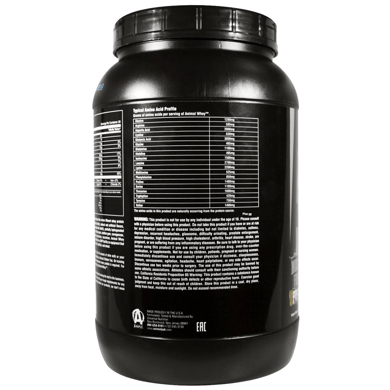 Animal Isolate Loaded Whey Protein Powder, Cookies & Cream, 2 lb (907 g)