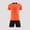 Orange, variant on Boys Athletic Outfits, Short Sleeve Top and Shorts Quick-Dry Football Jersey Breathable Performance Sets Hot Pink 5T
