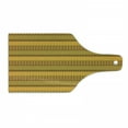 thumbnail image 1 of Kente Pattern Cutting Board, Horizontal Borders of the Prehistoric Country Zigzags Folkloric Ornament Tile, Tempered Glass Cutting and Serving Board, Wine Bottle Shape, Multicolor, by Ambesonne, 1 of 1