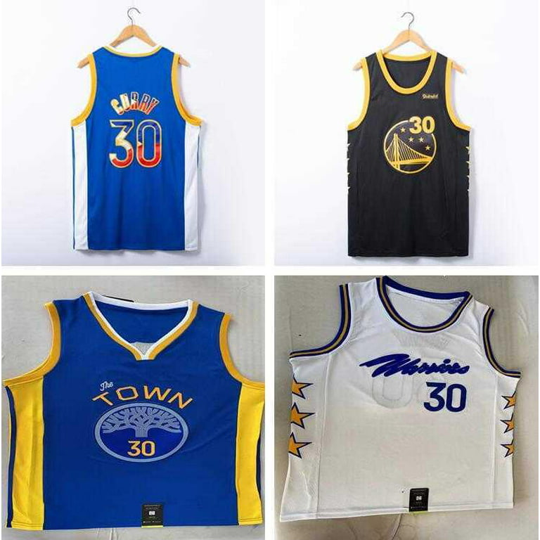 Golden state Warriors 30 Stephen Curry city edition swingman jersey nba  basketball swingman jersey white edition