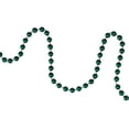 thumbnail image 2 of Northlight Shiny Metallic Faceted Beaded Christmas Garland - 15' x .25" - Green, 2 of 3