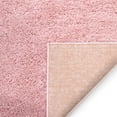 thumbnail image 6 of Well Woven Solid Color Blush Pink Soft Shag Area Rug (7'10" x 9'10"), 6 of 7