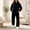 Black02, variant on Dwelliawo Womens Hoodie Sweatsuit 2 Piece Solid Color Casual Hoodie Joggers Running Pant Set Relaxed Fit Fall Suits with Pockets Gray 2XL