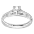 thumbnail image 5 of Primal Silver Sterling Silver White Diamonore 5.25mm Engagement Ring, 5 of 6