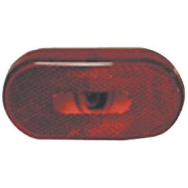 Fasteners Unlimited 003-54P Luz de Posición Ovalada Roja 12V