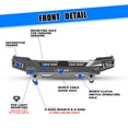 thumbnail image 5 of Front Bumper Compatible with 2025 2026 Ram 1500,Heavy Duty Steel Full Width Front Bumper with Side Wings(B), 5 of 11