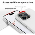 thumbnail image 3 of Entronix Silicone Case Compatible with iPhone 14 Pro Max, Protective Cover, White, 3 of 6