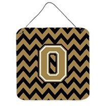 Carolines Treasures CJ1050-DS-Parent Letter Chevron Black and Gold  Wall or Door Hanging Prints CJ1050  multicolor