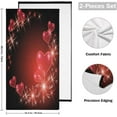 thumbnail image 2 of SKYSONIC 2 Pack Valentine Hearts Glowing Stars Hand Towels for Bathroom, Kitchen Towel Ultra Soft and Absorbent Decorative Fingertip Face Bath Towels for Spa & Hotel, 28.3"x 14.4", 2 of 5