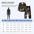 thumbnail image 4 of Lsque Skeleton Hand Rose Butterfly Pattern Long Sleeve Pajama Set for Men - Soft 2-Piece Sleepwear and Loungewear Set with Pockets, Comfy Nightwear-Large, 4 of 7