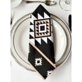 thumbnail image 2 of nqOlkjepod Black White Boho Cloth Napkins Set of 8 Reusable Dinner Napkins, Modern Western Aztec Abstract Geometric Cocktail Napkin Washable Table Napkins for Wedding/Party/Baby Shower 20"x20", 2 of 8