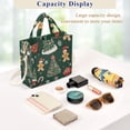 thumbnail image 5 of FORMRS Womens Corduroy Tote Bag Crossbody Shoulder Handbag with Pocket, Yellow Christmas Gingerbread, 5 of 7