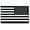 3x5 Black and White- Rev, variant on Magnet Me Up Black and White American Flag Vinyl Automotive Magnet, 3x5 in