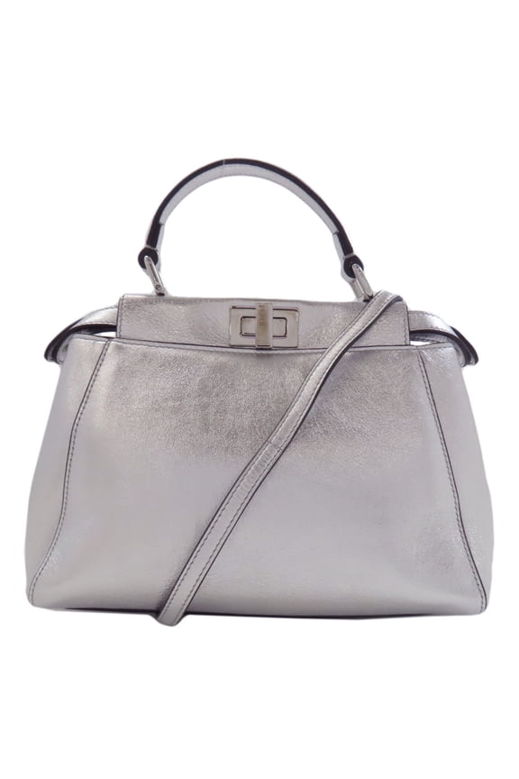 Pre-Owned Fendi Peekaboo Mini 2-Way Handbag in Calfskin for Women (Good)