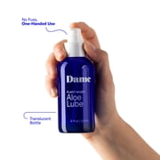 Dame Products Aloe Personal Lubricant for Women - pH Balanced with Aloe Vera - Gentle Intimate Moisturizer - 4 fl oz