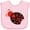 AD-Pink, variant on Inktastic Inverse Ladybug Girls Baby Bib
