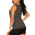 thumbnail image 3 of Fotbe Strawberry Blusas Sin Mangas para Mujer – Estilo Casual, Corte Suelto, Slim-Fit, Cuello Redondo Deportivo, Tops de Verano para Gimnasio y Yoga-Large, 3 of 7