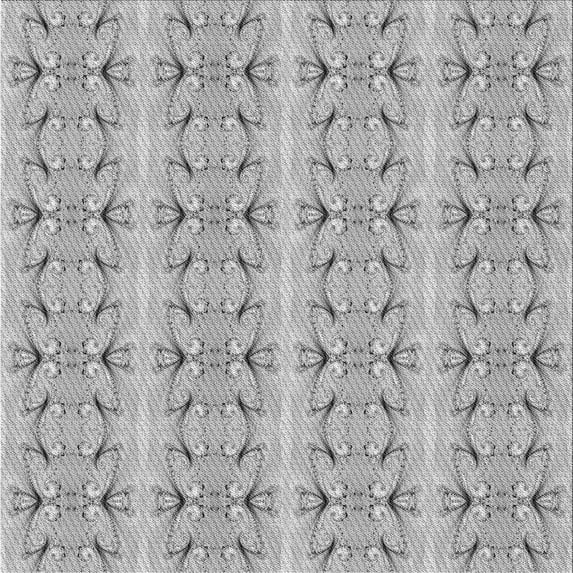 Ahgly Company Indoor Square Patterned Platinum Silver Gray Area Rugs, 5' Square