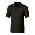 thumbnail image 2 of Men's Cutter & Buck Black Grambling Tigers Forge Pencil Stripe Stretch Polo, 2 of 3