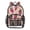 Berry-pink, variant on Large Clear PVC Backpack Heavy Duty See Through Backpack for Adults Work Travel, Pinkheart Printed 12L
