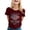 Wine, variant on 250 Year Anniversary T-Shirt - We The Peopleï¼Commemorative 250th Birthday Short Sleeve Tee for Women XXL