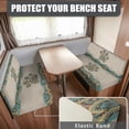 thumbnail image 2 of Garronmavis Datura Paw RV Dinette Cushion Covers Camper Cushion Cover Stretchable RV Seat Covers Dinette Booth Cushions Washable Couch Cover for RV Camper Car Bench Replacement, 2 of 7