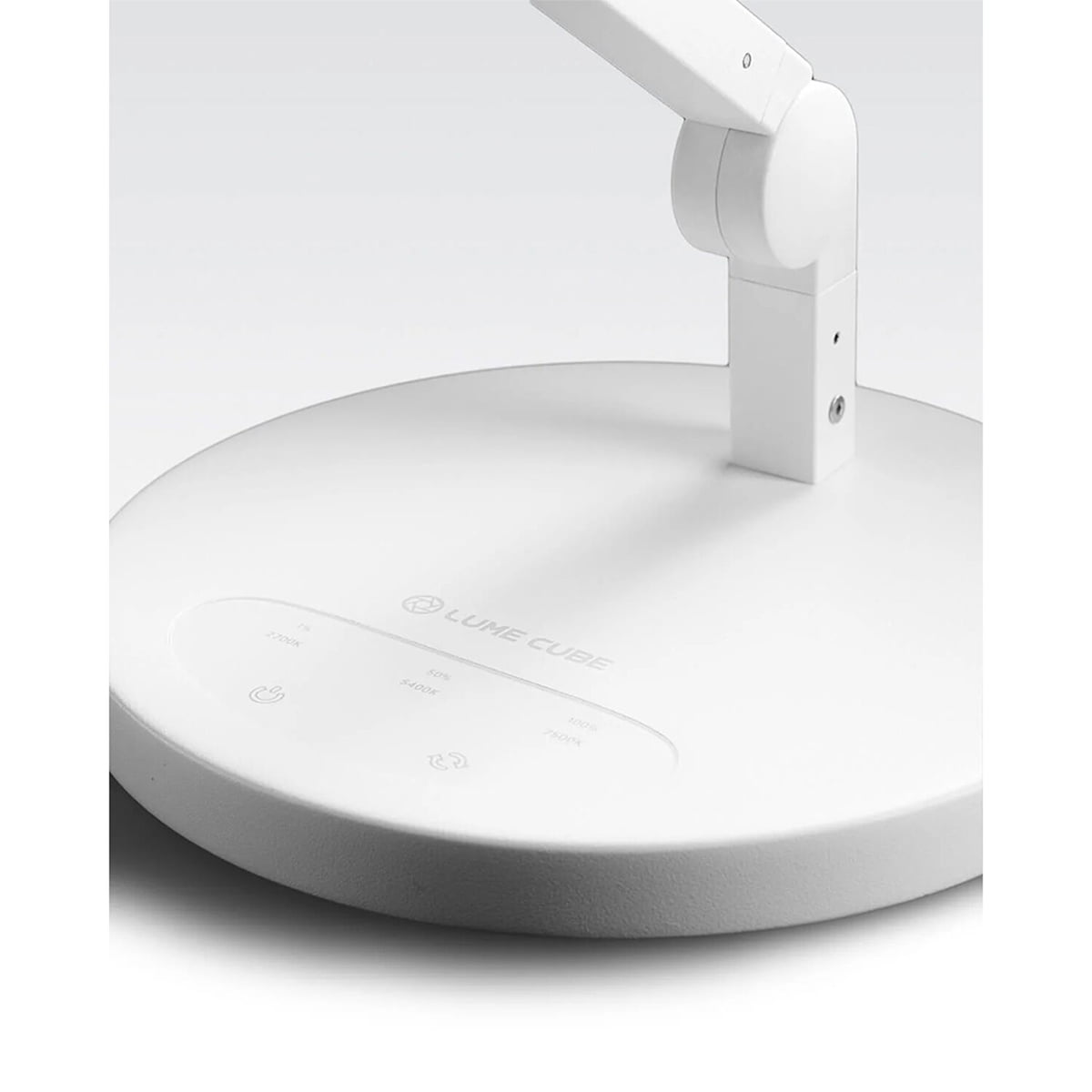 Lume Cube Edge Light 2.0 Bi-Color LED Desk Lamp with Electronic Base, White